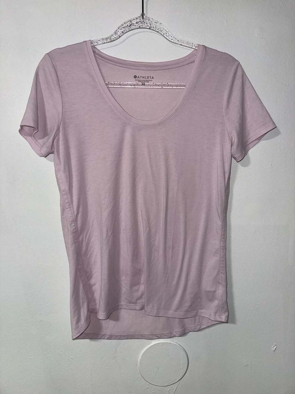 Athleta V-Neck T-Shirt Size XS Pink
